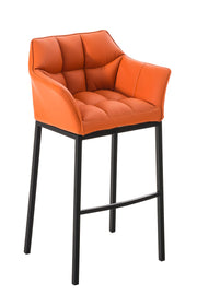Barkruk Damaso Kunstleer oranje,zwart orange