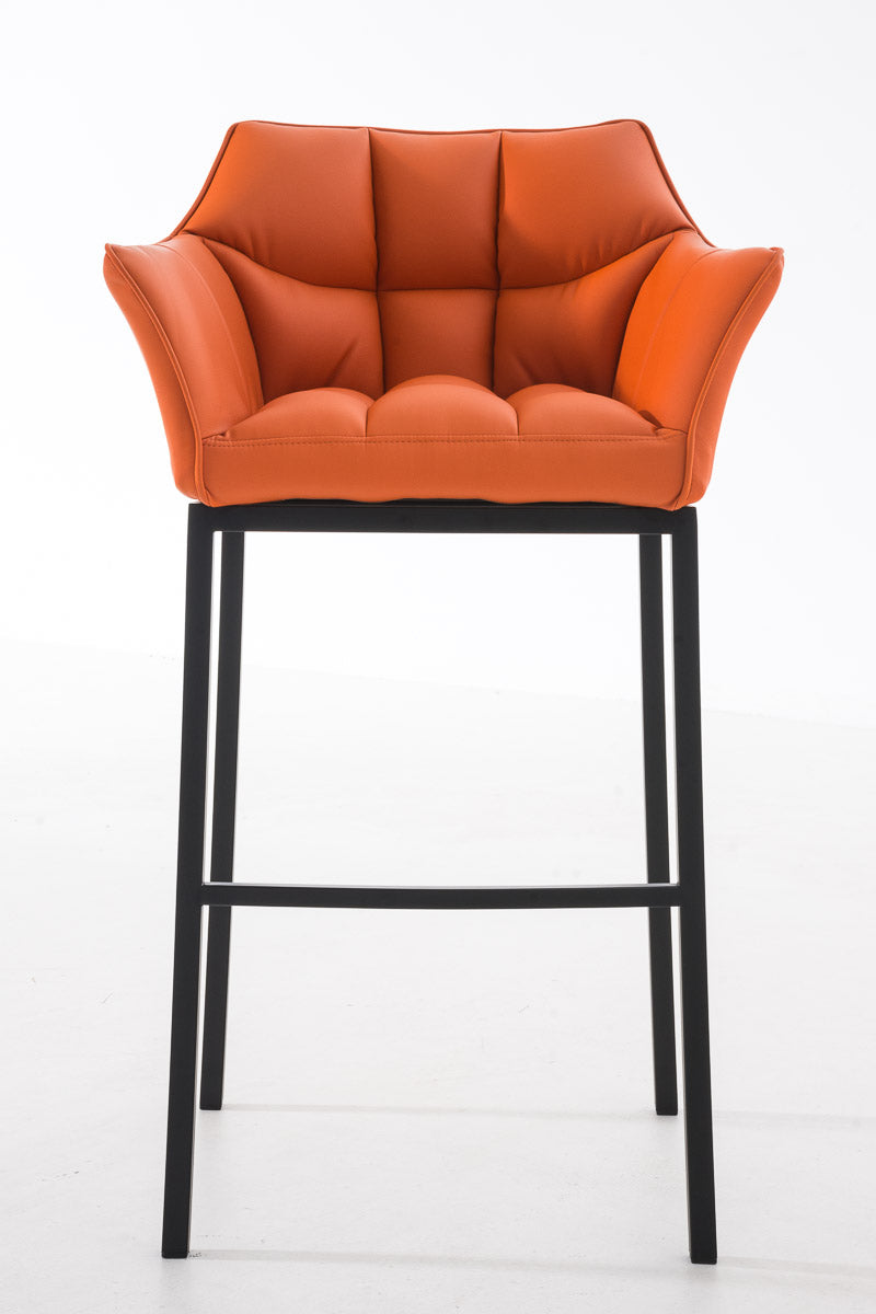 Barkruk Damaso Kunstleer oranje,zwart orange