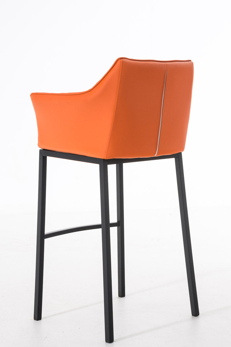 Barkruk Damaso Kunstleer oranje,zwart orange