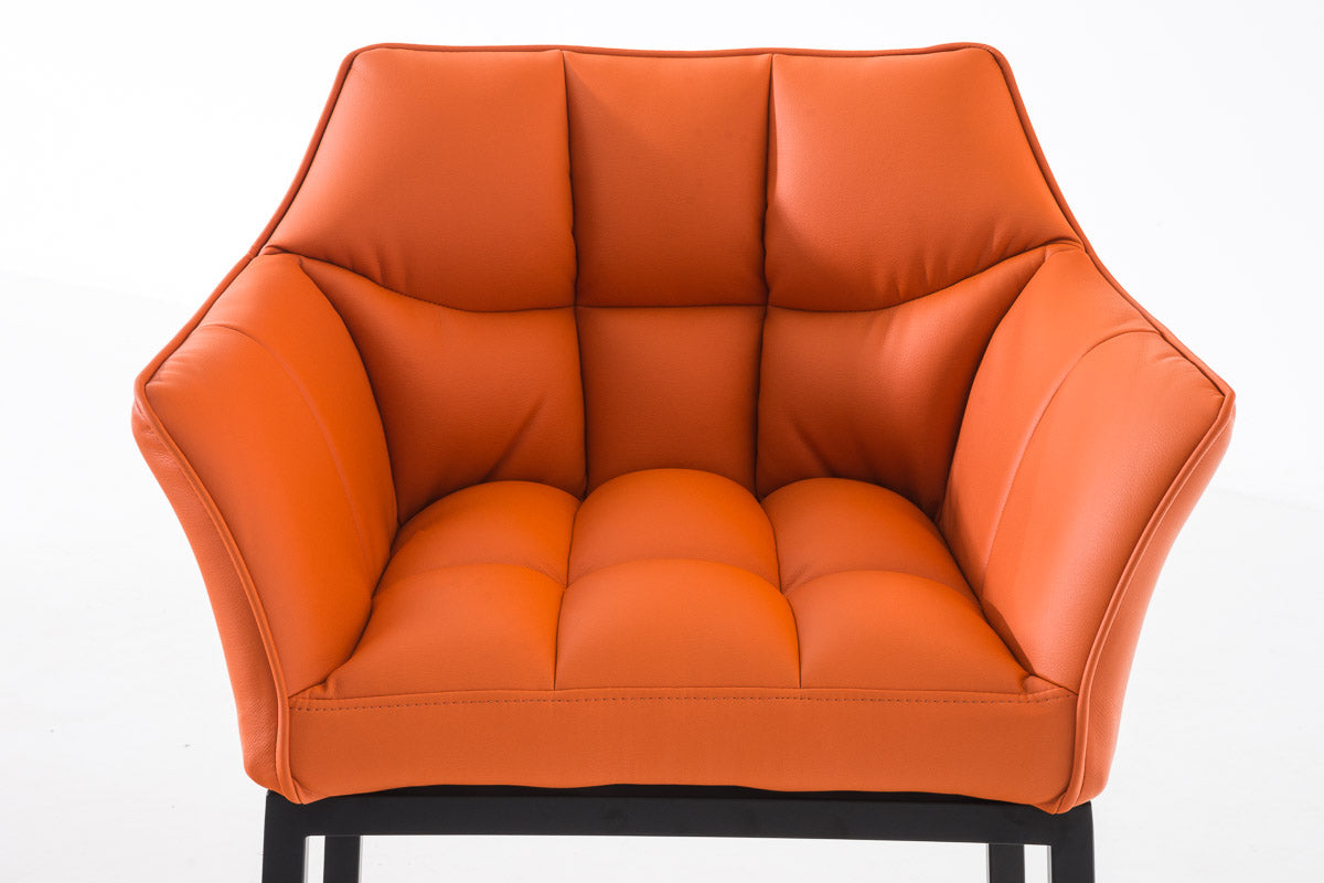Barkruk Damaso Kunstleer oranje,zwart orange