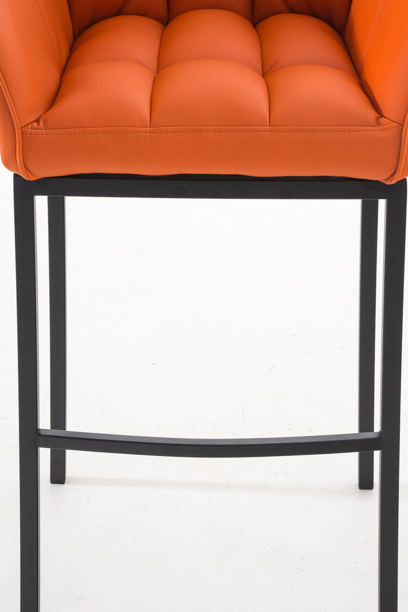 Barkruk Damaso Kunstleer oranje,zwart orange