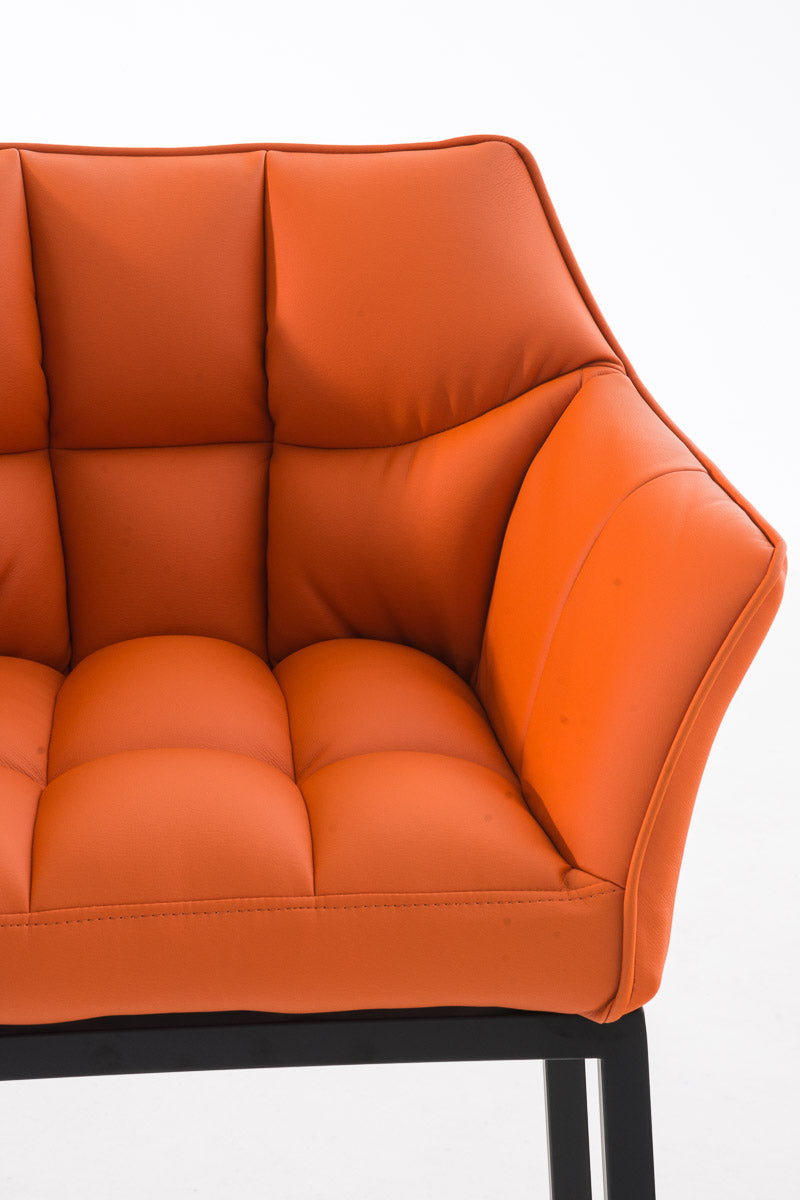 Barkruk Damaso Kunstleer oranje,zwart orange