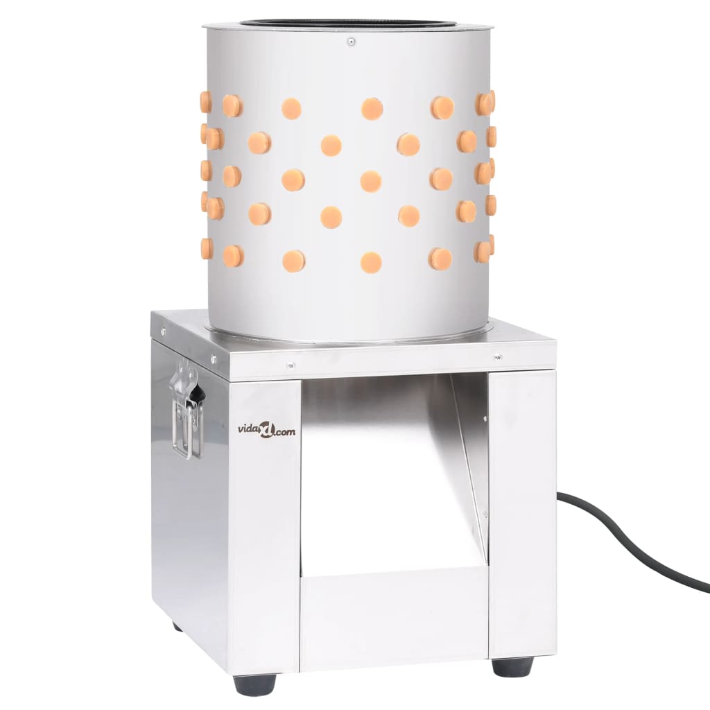 vidaXL Plukmachine 119 vingers 150 W roestvrij staal