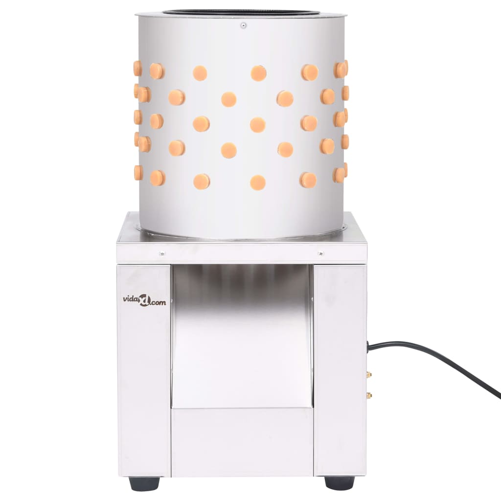 vidaXL Plukmachine 119 vingers 150 W roestvrij staal