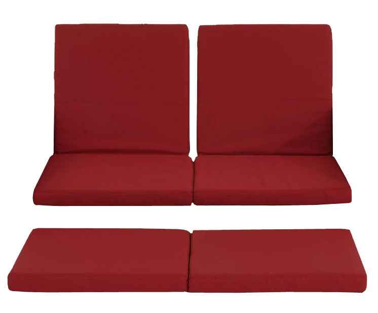 Set van 3 kussenslopen Sofa Ancona robijnrood rubinrot