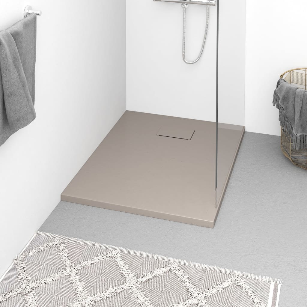 vidaXL Douchebak 80x80 cm SMC wit - Aashly