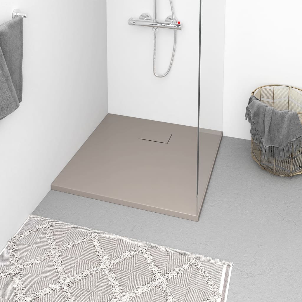 vidaXL Douchebak 80x80 cm SMC wit - Aashly