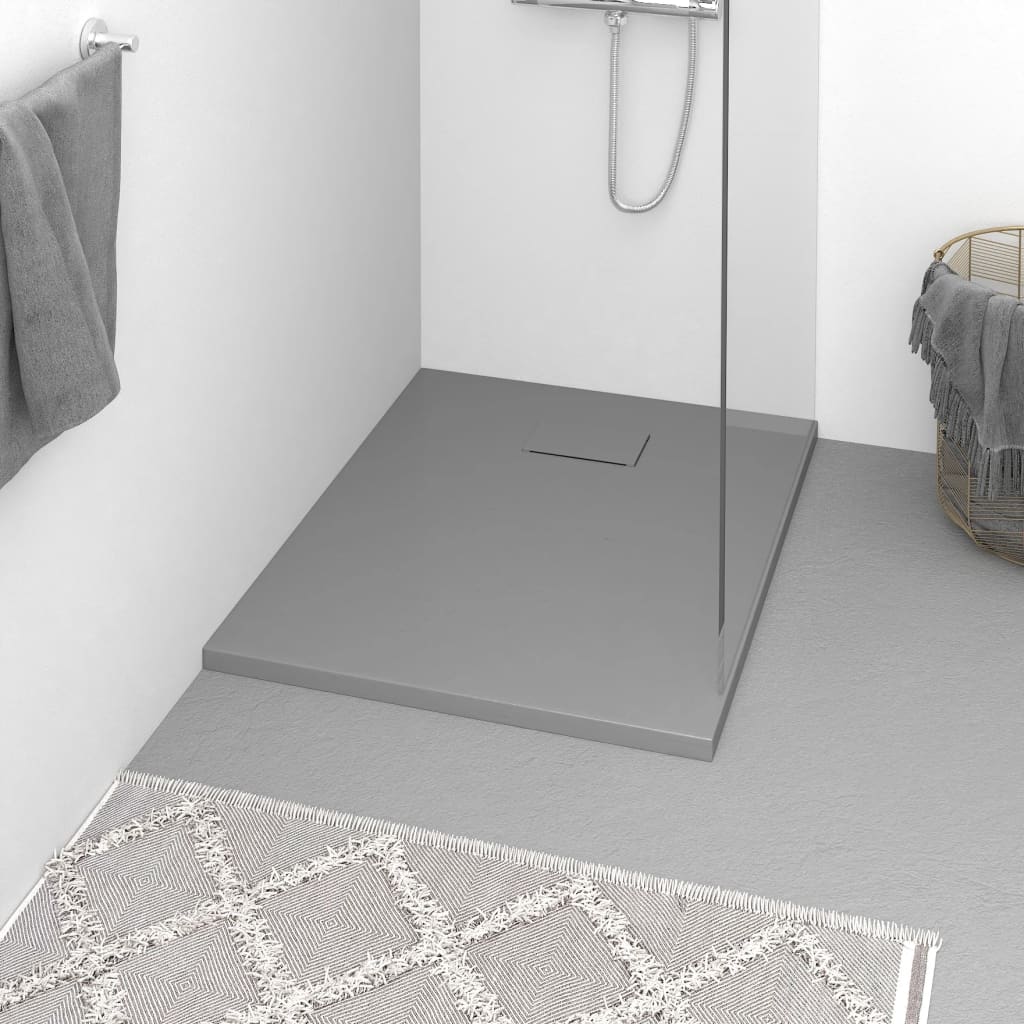 vidaXL Douchebak 80x80 cm SMC wit - Aashly