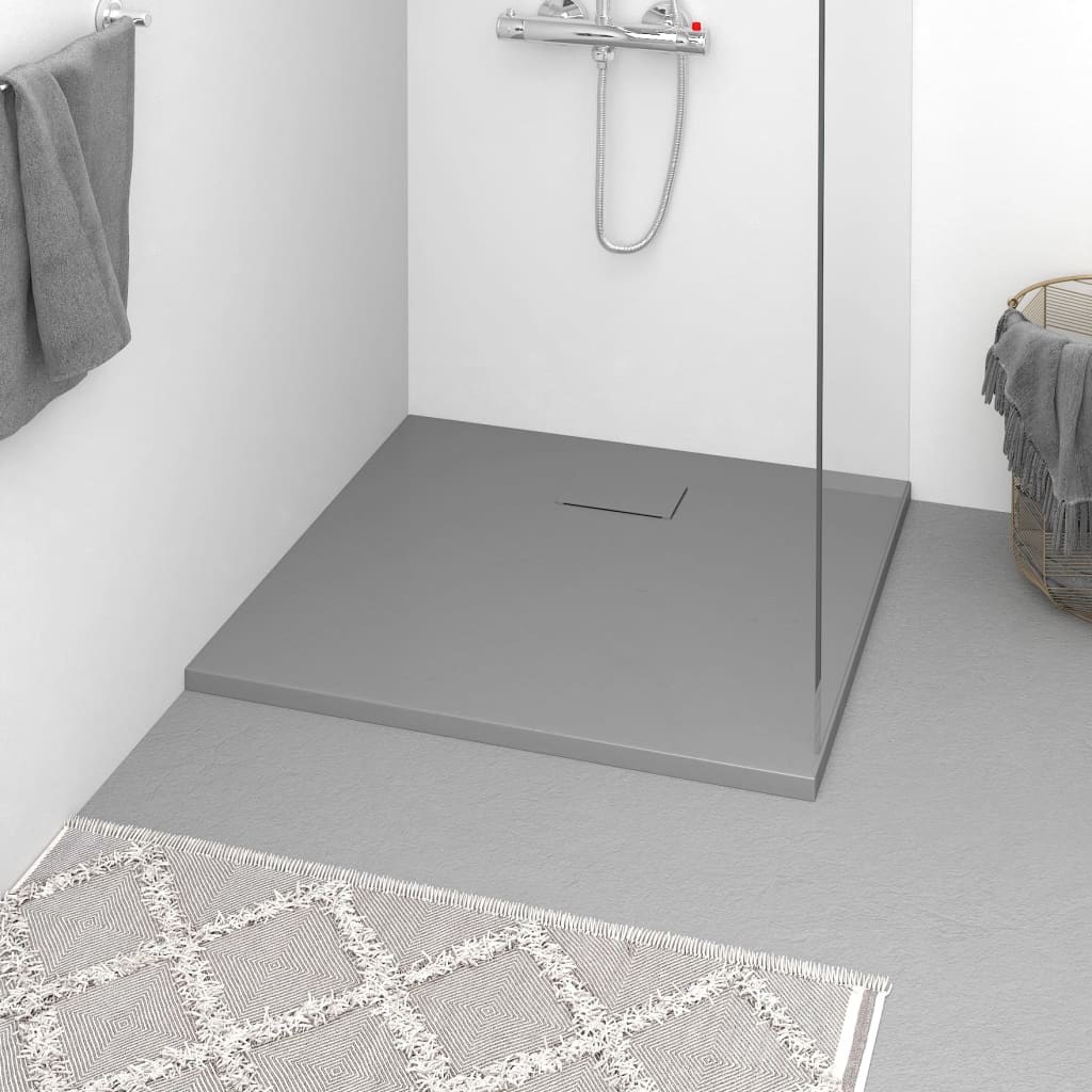 vidaXL Douchebak 80x80 cm SMC wit - Aashly