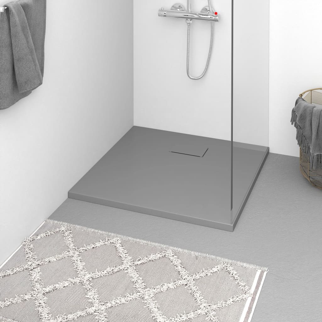 vidaXL Douchebak 80x80 cm SMC wit - Aashly