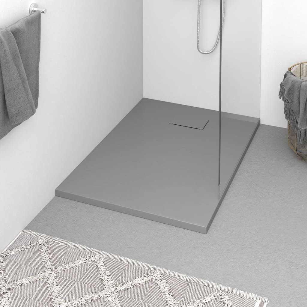 vidaXL Douchebak 80x80 cm SMC wit - Aashly