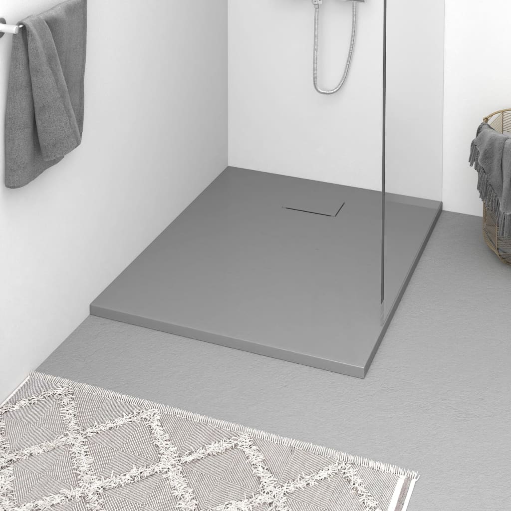 vidaXL Douchebak 80x80 cm SMC wit - Aashly