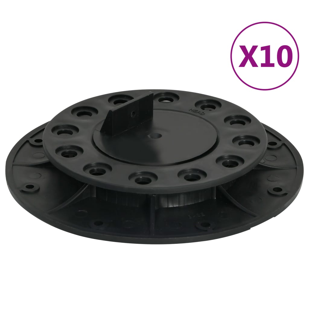 vidaXL Terrasdragers verstelbaar 10 st 60-88 mm