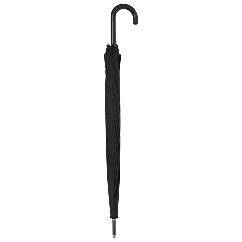 vidaXL Paraplu automatisch 120 cm zwart - Aashly