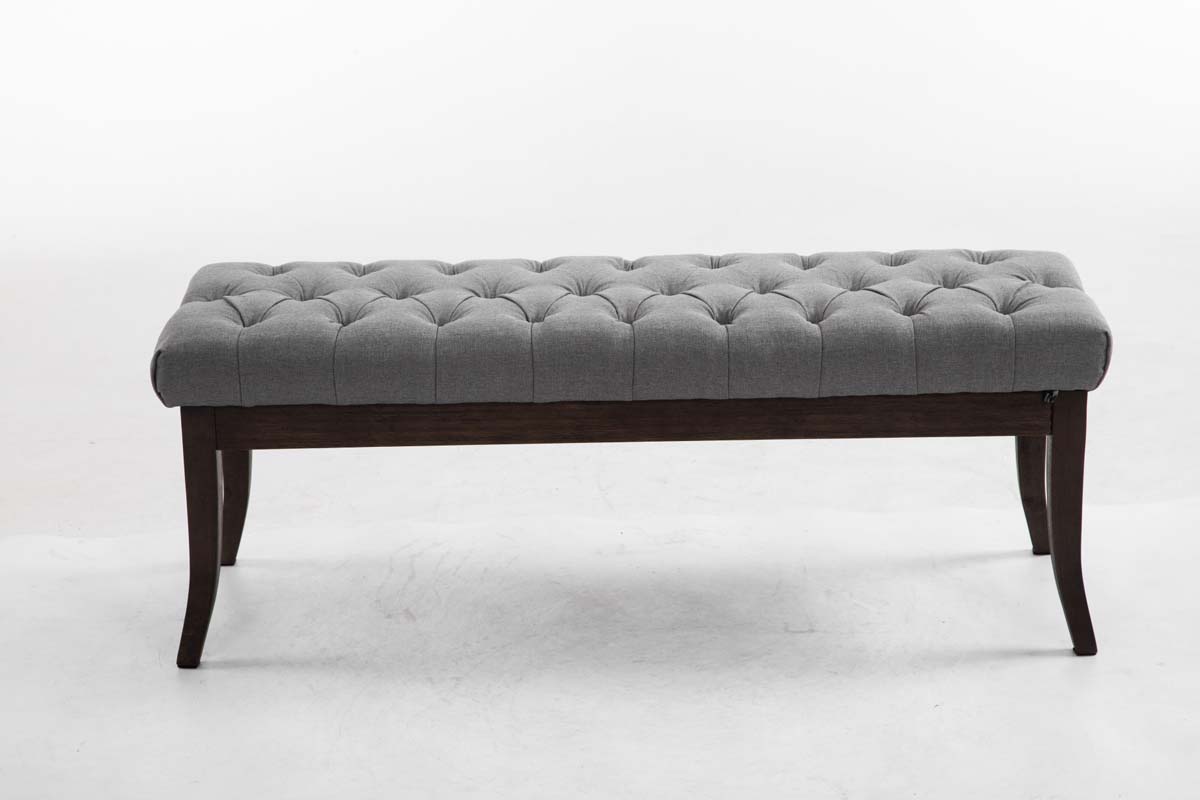 Bank Ramses stof grijs,120 cm grau