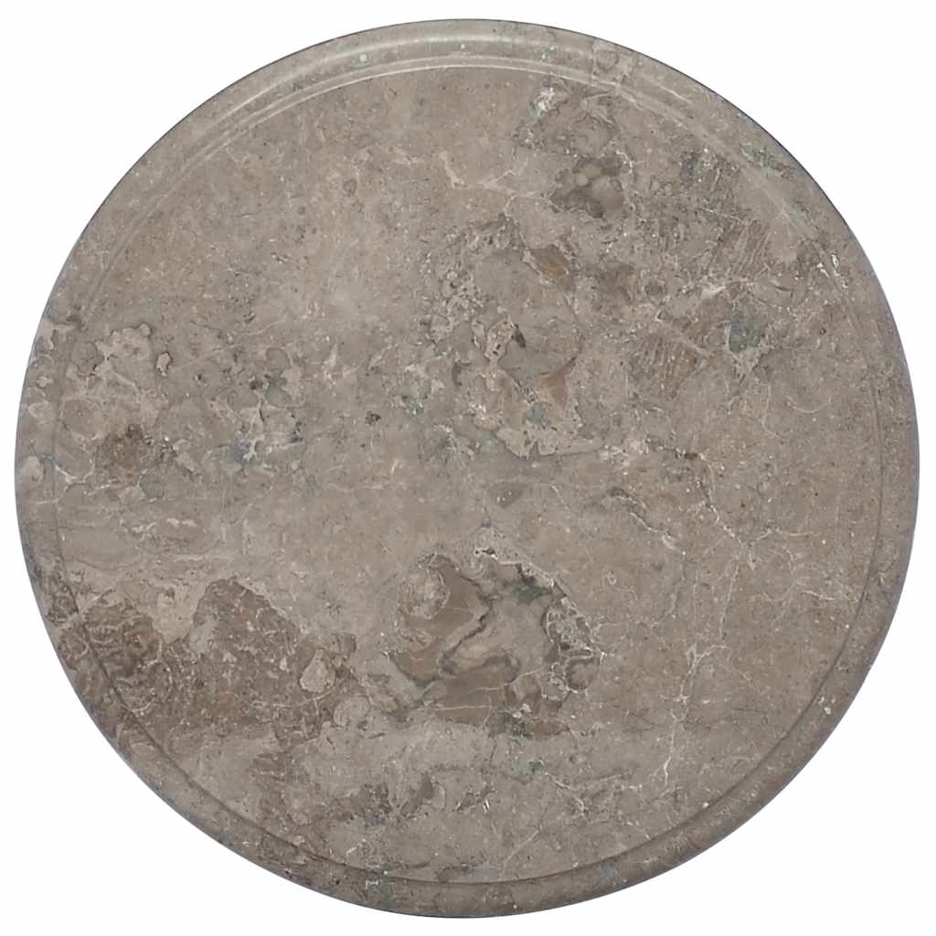 vidaXL Tafelblad Ø50x2,5 cm marmer zwart - Aashly