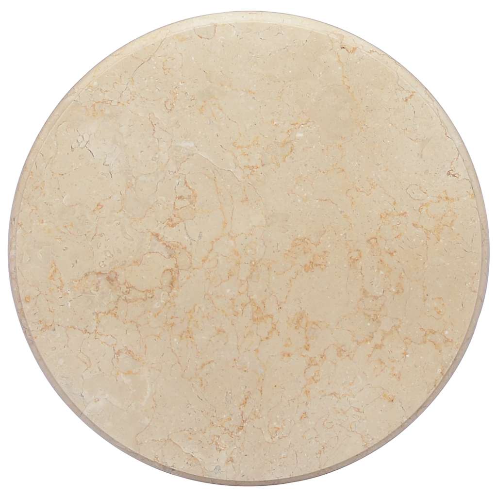 vidaXL Tafelblad Ø50x2,5 cm marmer zwart - Aashly