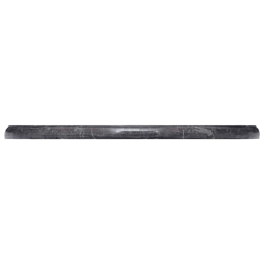 vidaXL Tafelblad Ø50x2,5 cm marmer zwart - Aashly