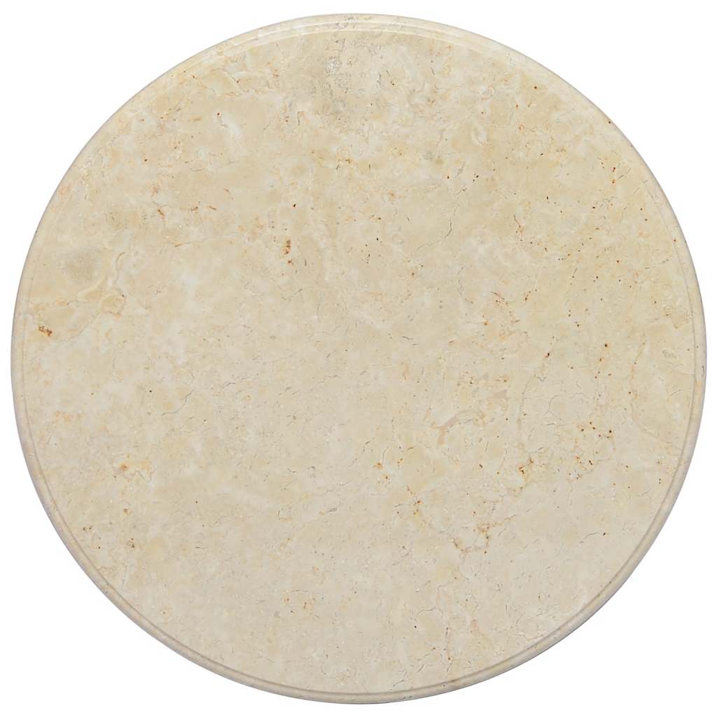 vidaXL Tafelblad Ø50x2,5 cm marmer zwart - Aashly