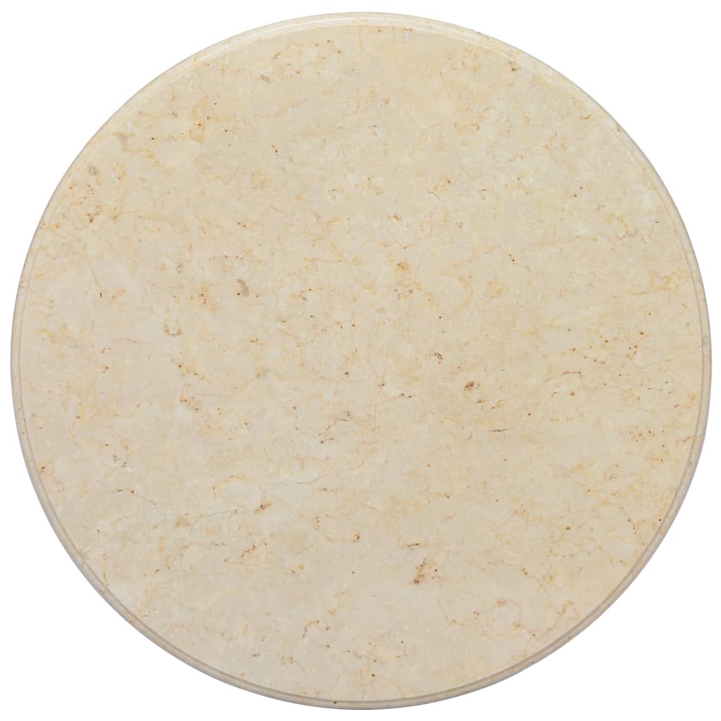 vidaXL Tafelblad Ø50x2,5 cm marmer zwart - Aashly
