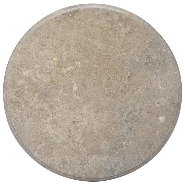 vidaXL Tafelblad Ø50x2,5 cm marmer zwart - Aashly