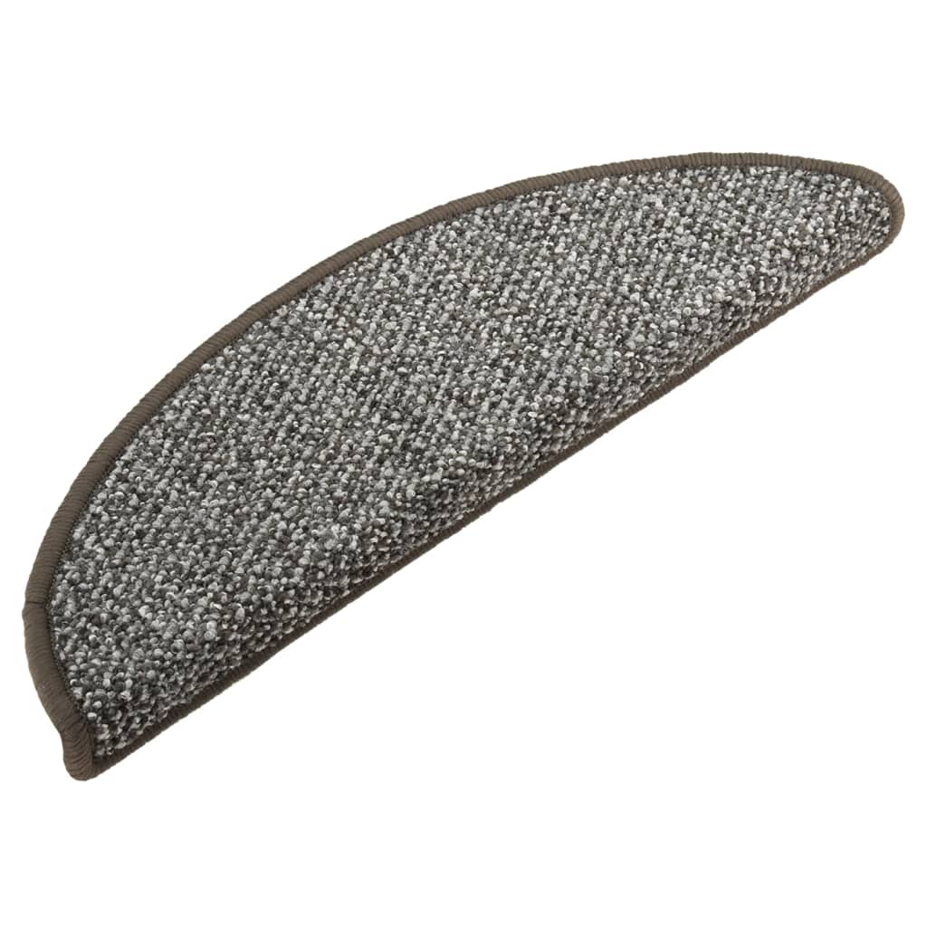 vidaXL Trapmatten 15 st 56x17x3 cm antracietkleurig - Aashly