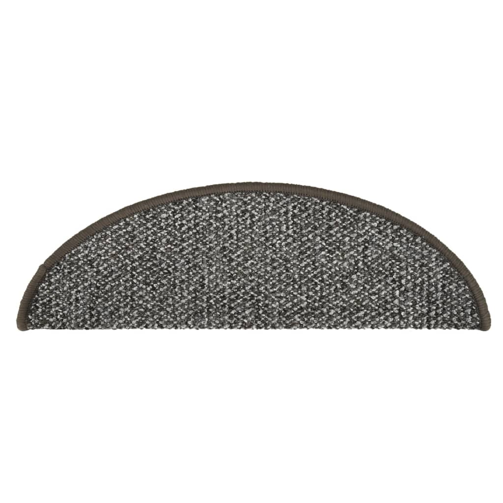vidaXL Trapmatten 15 st 56x17x3 cm antracietkleurig - Aashly