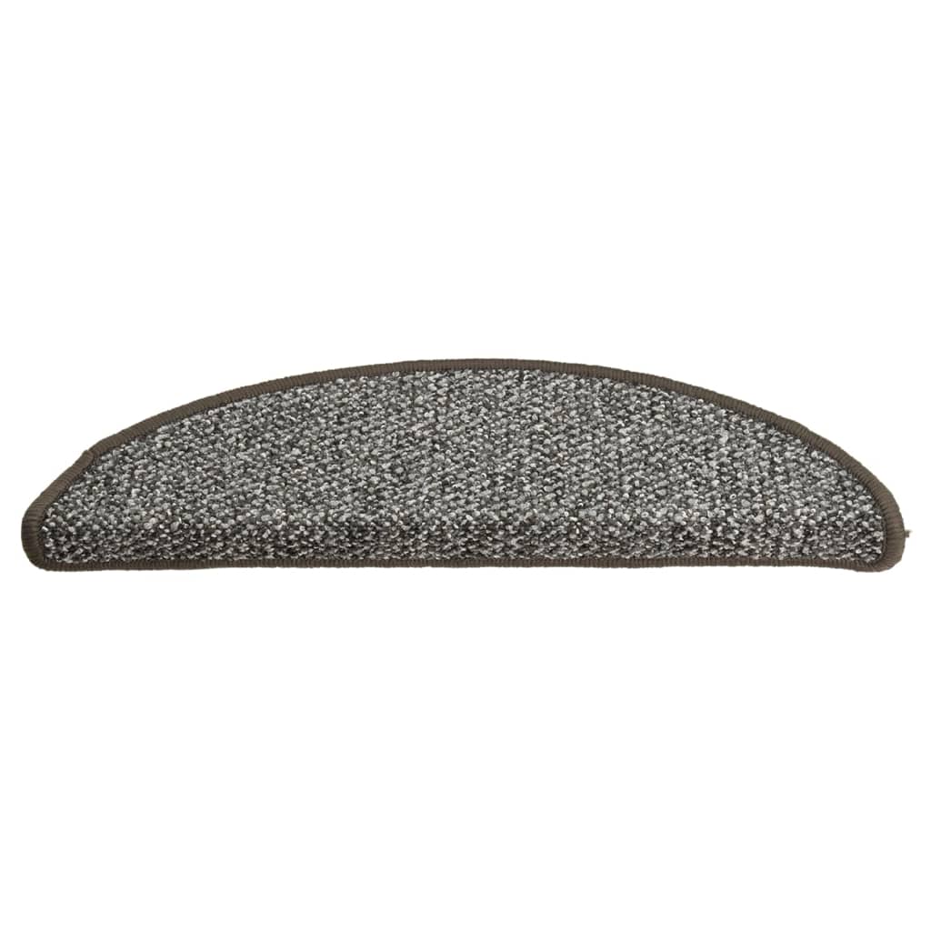 vidaXL Trapmatten 15 st 56x17x3 cm antracietkleurig - Aashly
