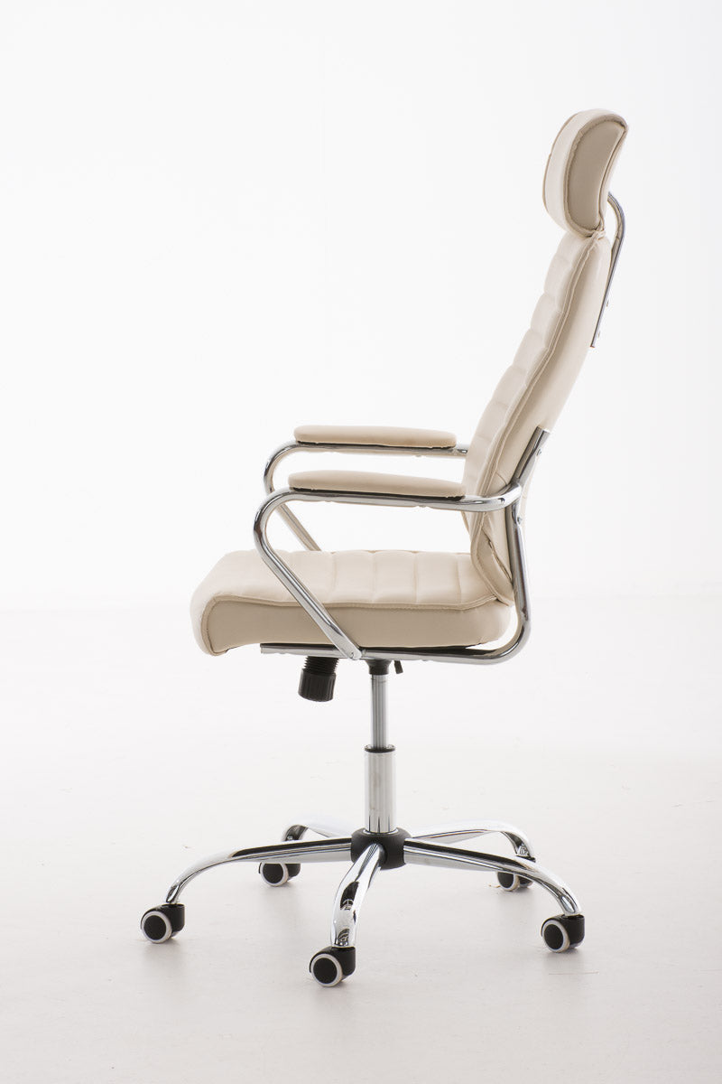 Bureaustoel Rako V2 kunstleer creme creme