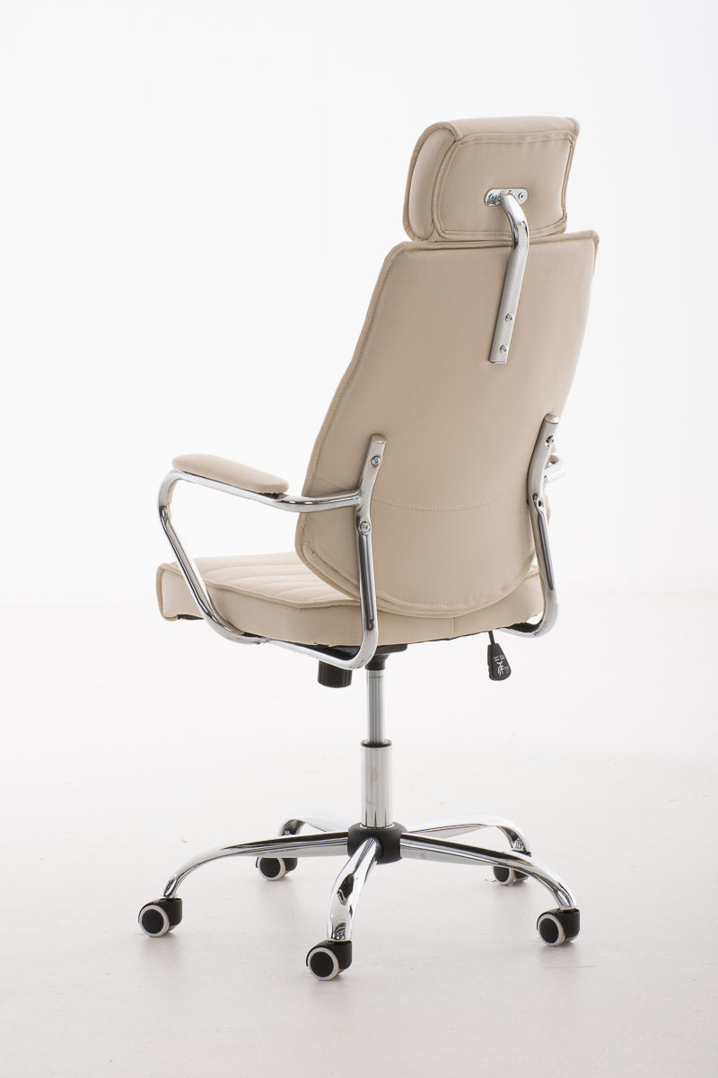 Bureaustoel Rako V2 kunstleer creme creme