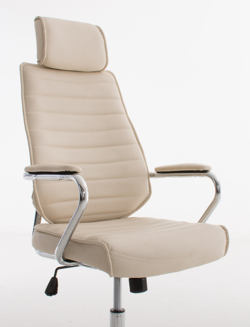 Bureaustoel Rako V2 kunstleer creme creme