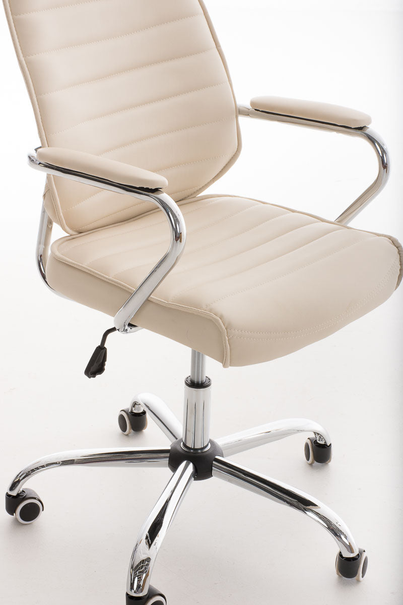 Bureaustoel Rako V2 kunstleer creme creme