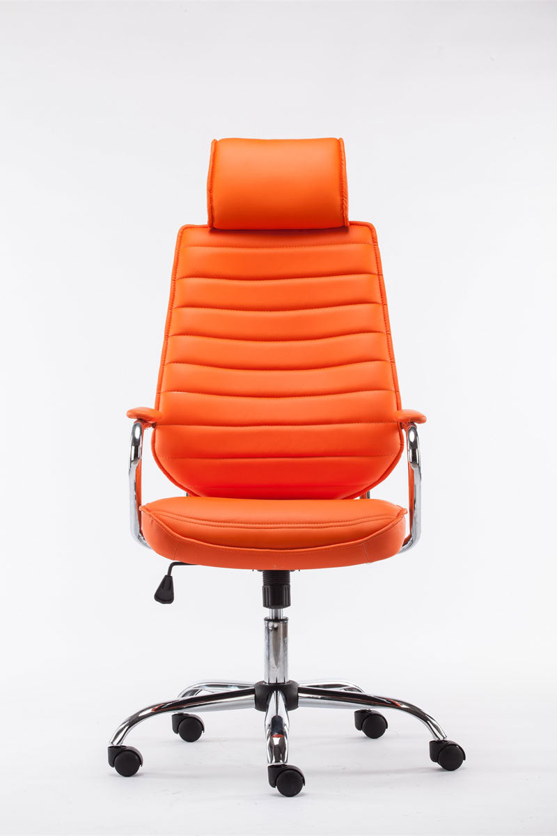 Bureaustoel Rako V2 kunstleer oranje orange