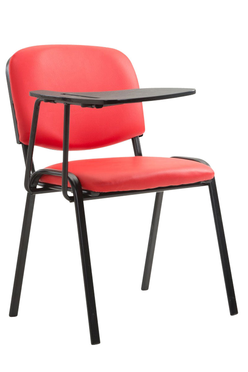 Bezoekersstoel Ken Kunstleer rood rot