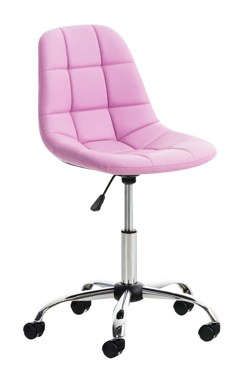 Bureaustoel Emil Kunstleer roze pink