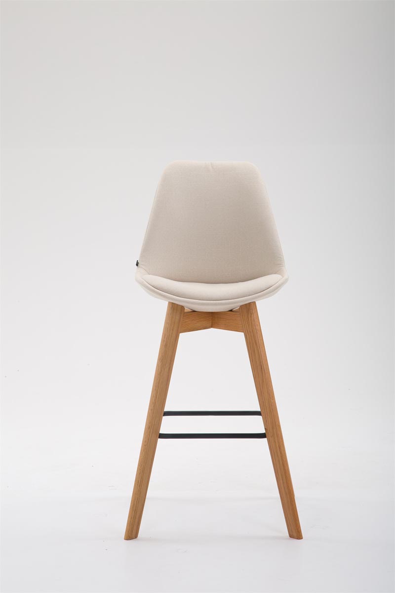 Barkruk METZ, stof creme,natura creme