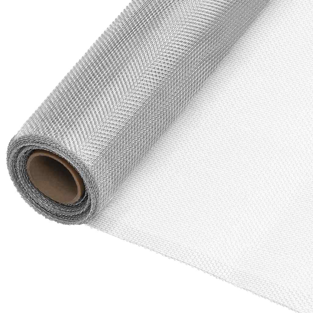 vidaXL Gaas 60x500 cm aluminium zilverkleurig