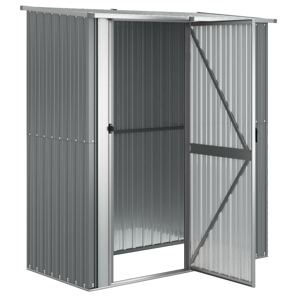 vidaXL Tuinschuur 180,5x97x209,5 cm gegalvaniseerd staal grijs - Aashly
