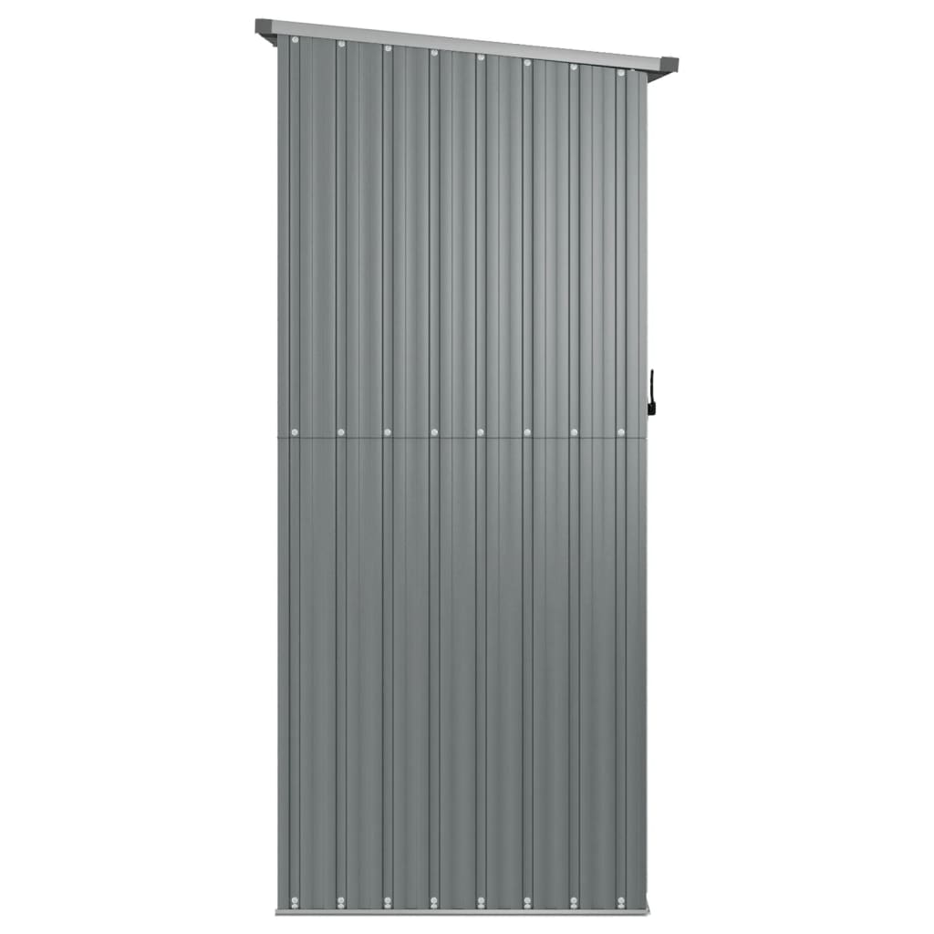 vidaXL Tuinschuur 180,5x97x209,5 cm gegalvaniseerd staal grijs - Aashly