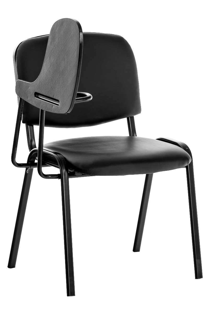 Bezoekersstoel Ken Kunstleer zwart schwarz
