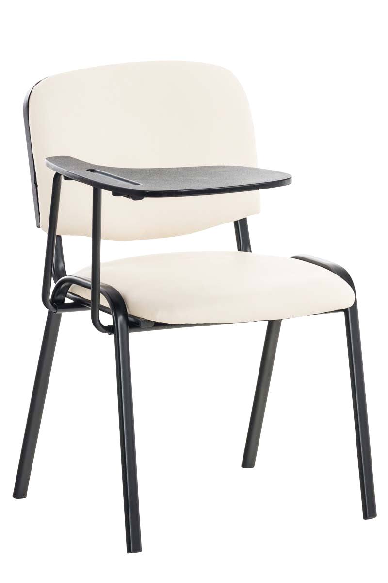 Bezoekersstoel Ken Kunstleer creme creme