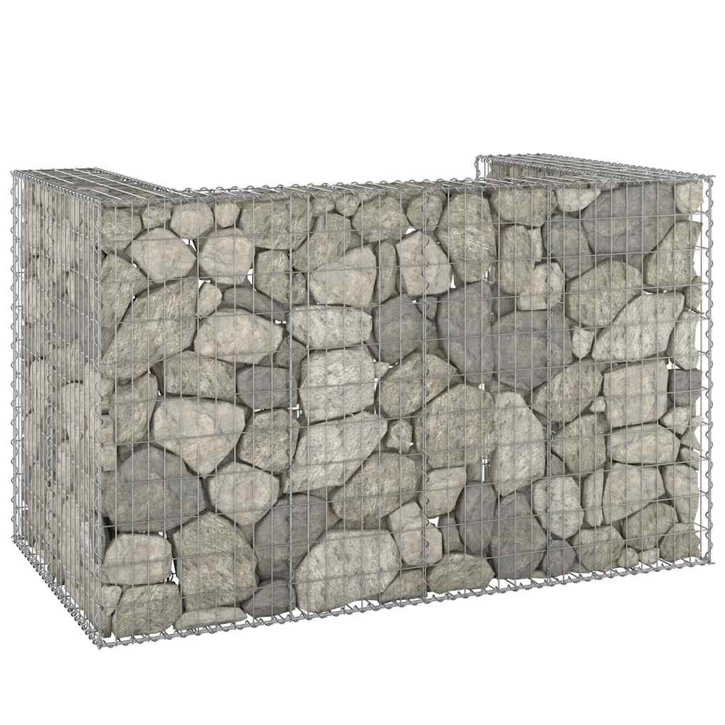vidaXL Schanskorf voor containers 325x100x110 cm gegalvaniseerd staal - Aashly