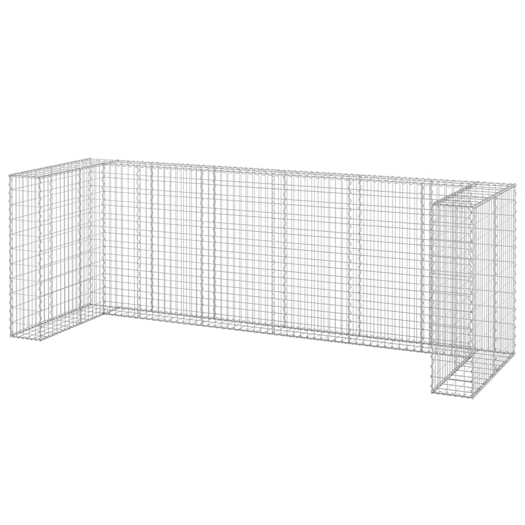 vidaXL Schanskorf voor containers 325x100x110 cm gegalvaniseerd staal - Aashly