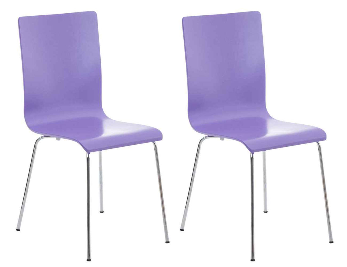 Set van 2 bezoekersstoel Pepe purper lila