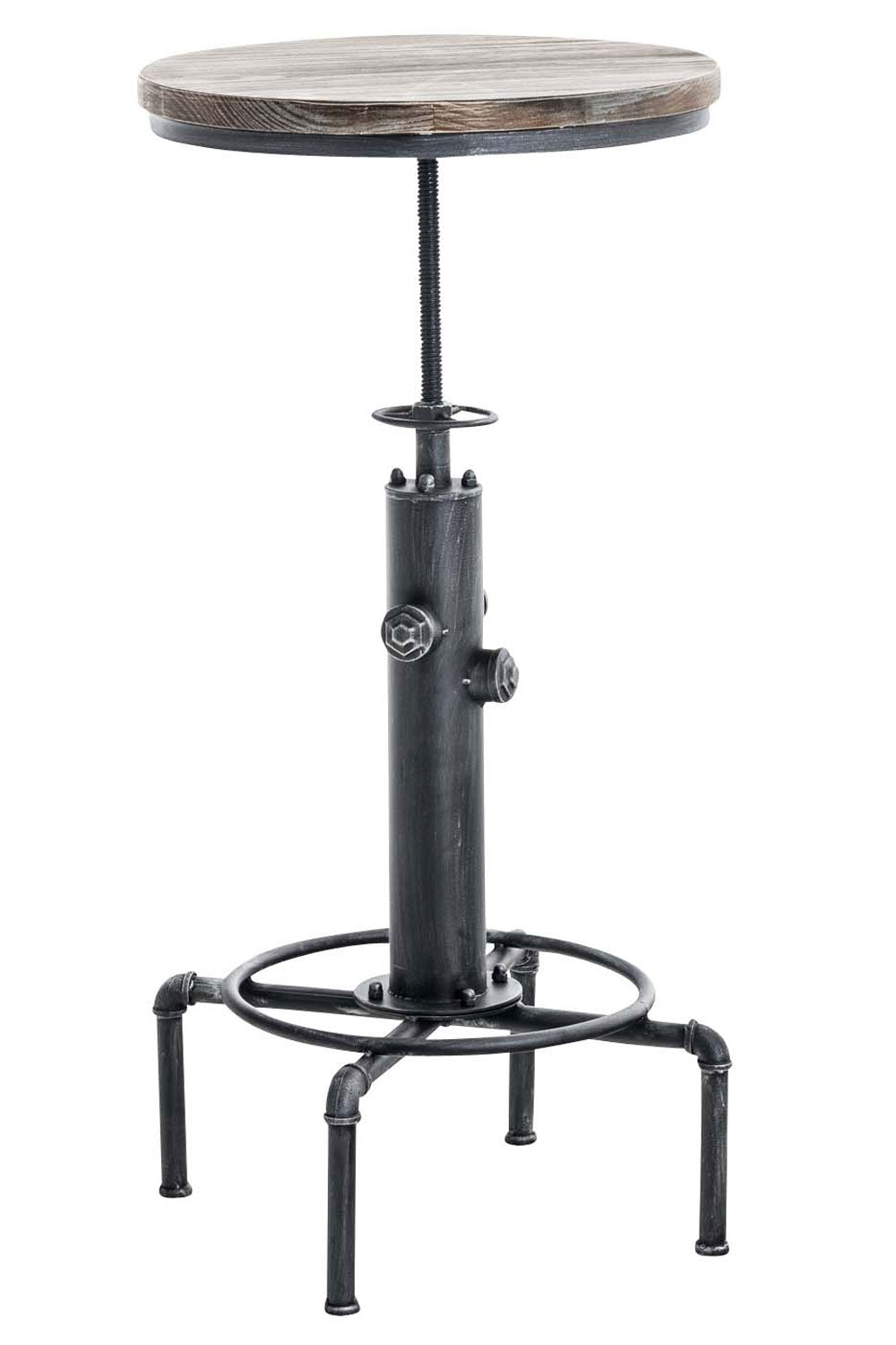 Statafel Lumos Ø 50 cm antiek zilver antik silber