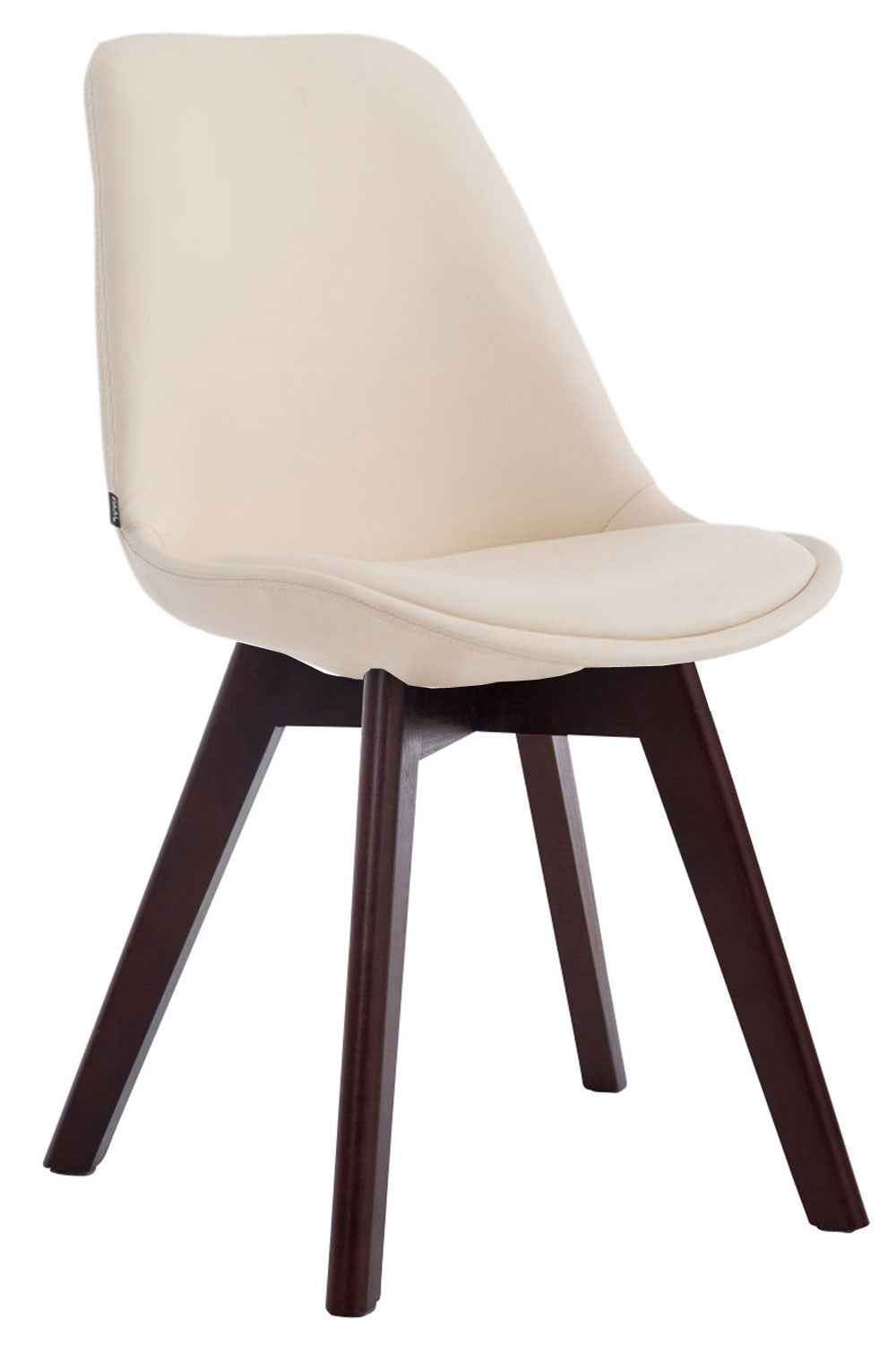 Eetkamerstoel MANADO creme,walnoot creme