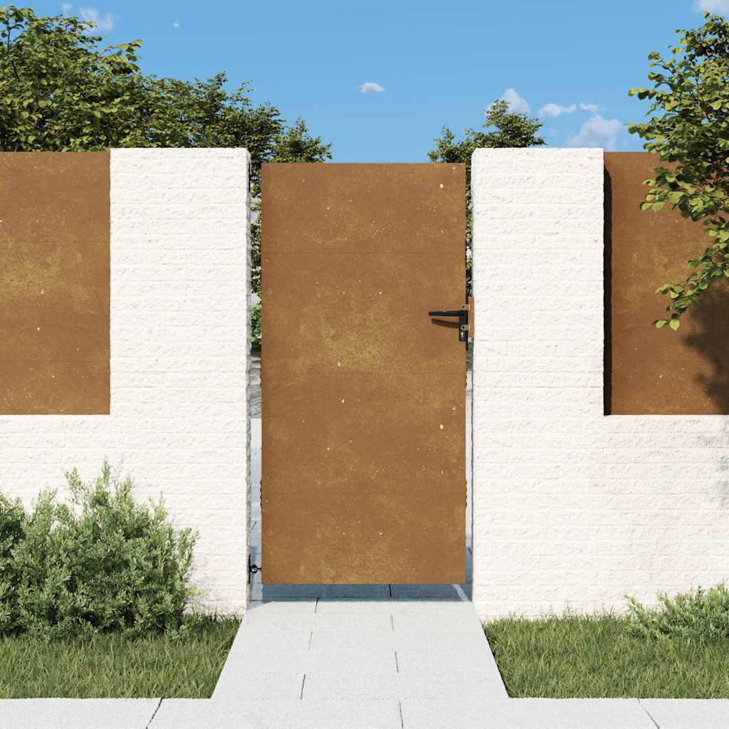 vidaXL Poort 85x125 cm cortenstaal