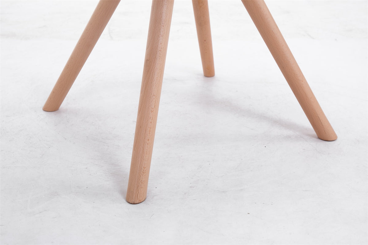 Eetkamerstoel Toulouse Rond frame Stof taupe,natura taupe