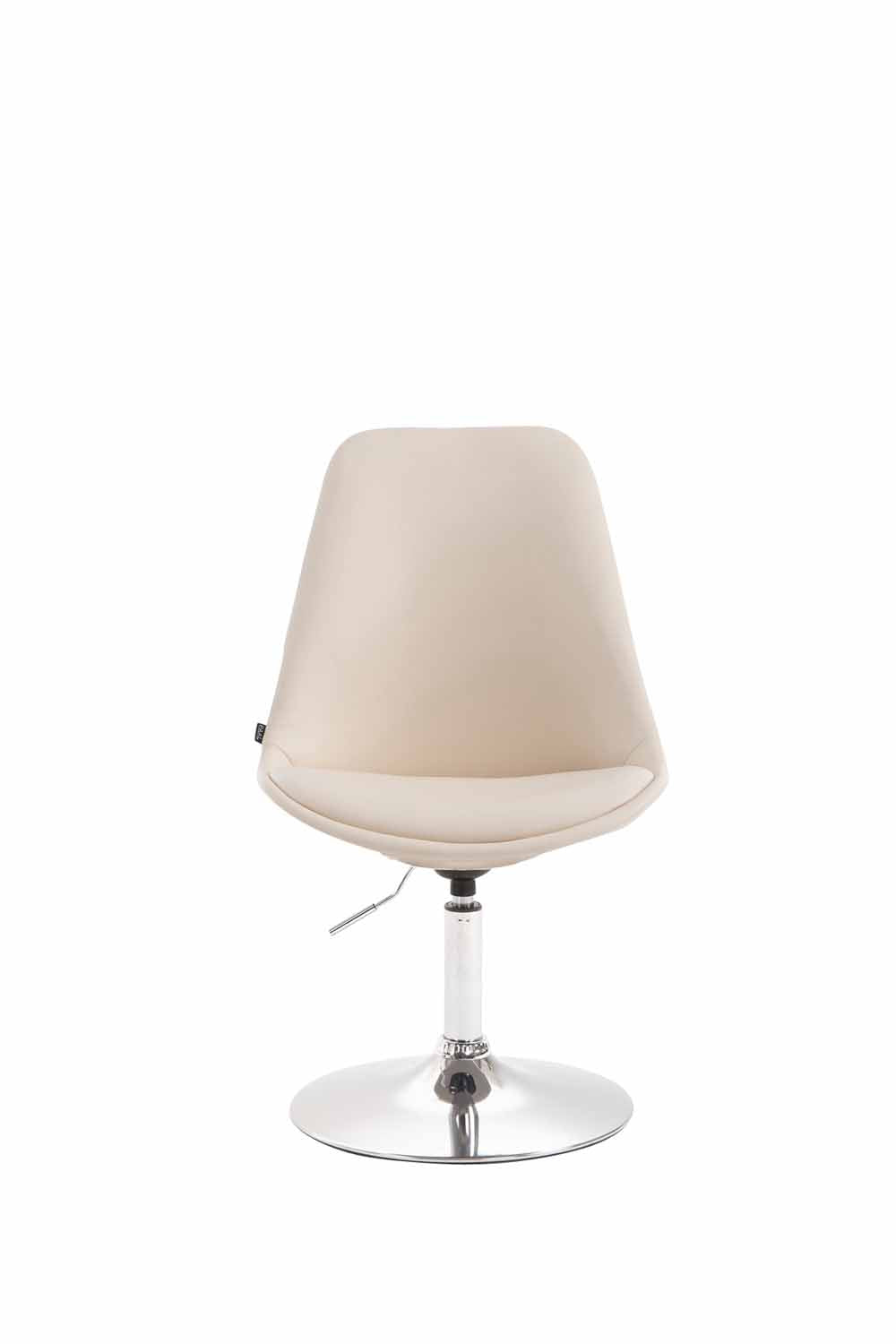 Eetkamerstoel Maverick kunstleer creme,chroom creme