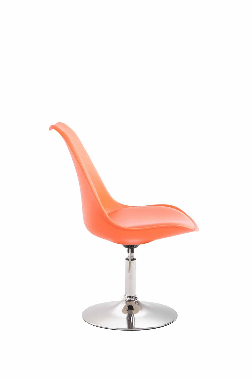 Eetkamerstoel Maverick kunststof chroom,oranje orange